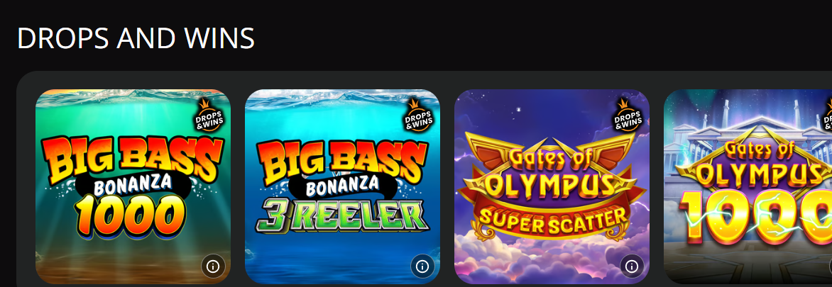 666 Casino Drops and Wins eligible games — part 1