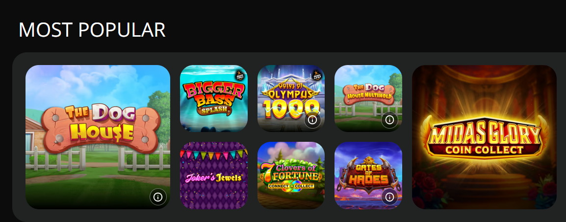 666 Casino most popular games lobby — Fortune Tiger, Gates of Olympus, Big Bass Splash